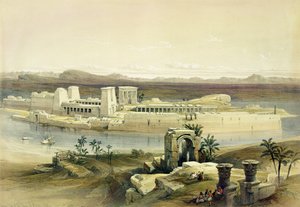 Allmän bild av ön Philae, Nubia, från Egypten och Nubia, Vol.1